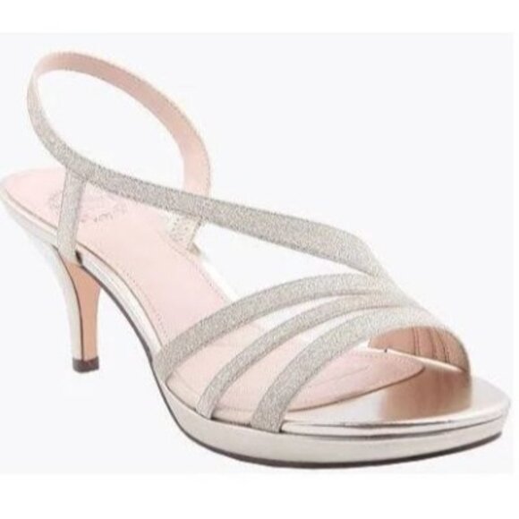 I.Miller Gold Shimmer 7M Strappy Shoes (Orig.‎ $70) - Picture 1 of 6